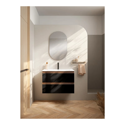 Phoenix Pro Black vanity unit in bathroom