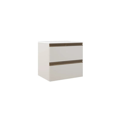 Phoenix Pro Cotton wall hung vanity unit and basin 600mm