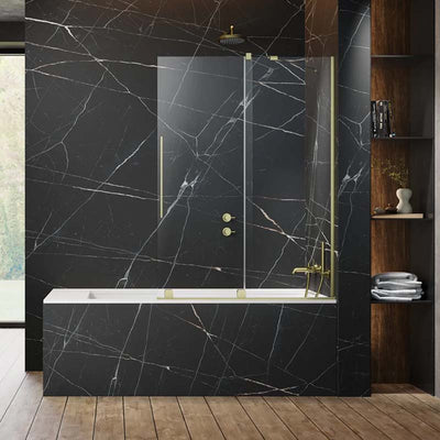 Radaway 8mm Furo PND II Bath Screen Brushed Gold