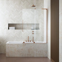Radaway 8mm Furo SL PND II Bath Screen Brushed Copper