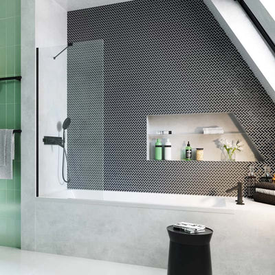 Radaway 8mm Modo PNJ II Bath Screen Black