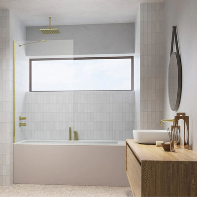 Radaway 8mm Modo PNJ II Bath Screen - Brushed Gold