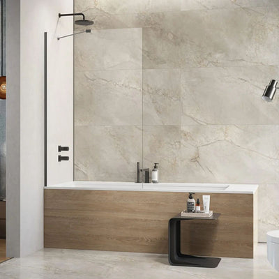 Radaway 8mm Modo PNJ II Bath Screen - Brushed Gunmetal