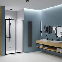 Radaway Black Premium Pro DWJ Shower in Bathroom