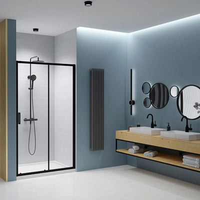 Radaway Black Premium Pro DWJ Shower in Bathroom