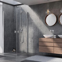 Radaway Chrome NES KDD I Premium Shower Enclosure in Bathroom