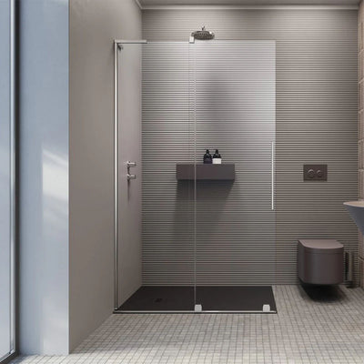 Radaway Chrome Furo Sliding Walk-In Shower Screen in Bathroom