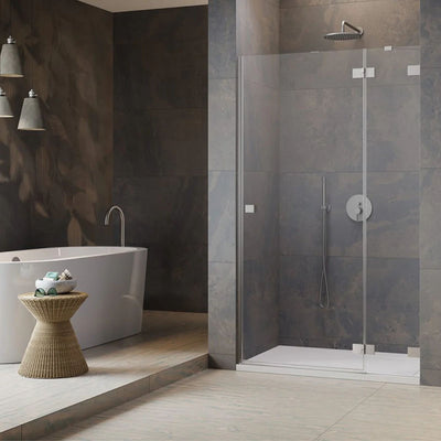 Radaway Essenza Pro DWJ Shower Brushed Nickel Installed
