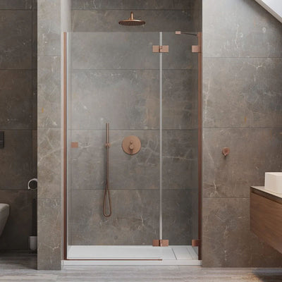 Radaway Essenza Pro DWJ Shower Door - Brushed Copper