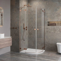 Radaway Essenza Pro PDD Shower Enclosure Brushed Copper