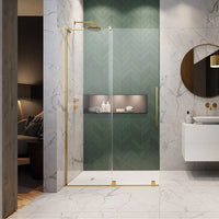 Radaway Furo SL Gold Sliding Walk-In Shower Screen in Bathroom
