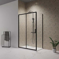 Radaway Premium Pro KDJ Shower Enclosure Black in Bathroom