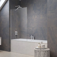 Radaway White 8mm Modo PNJ II Bath Screen in Bathroom