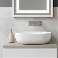 Costa Countertop Washbasin - White - Bathroom Store Ireland