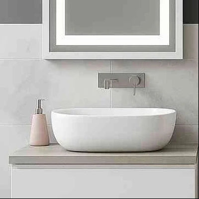 Costa Countertop Washbasin - White - Bathroom Store Ireland
