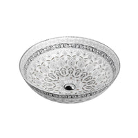 Rosa Countertop Basin White & Black Detail