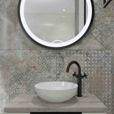 Dafne Plus 80cm Round LED Bathroom Mirror & Demister