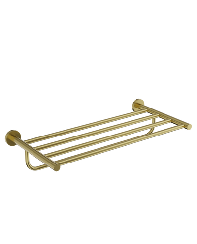 Senso Towel Shelf — Brushed Gold