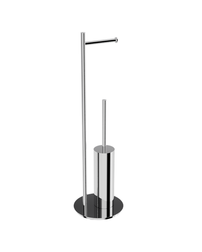 Senso Chrome Toilet Paper and Brush Holder