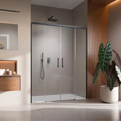 IDEA 8 DWD Shower Door - Brushed Gunmetal