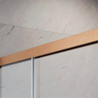 IDEA 8 DWD Shower Door - Brushed Copper