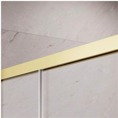IDEA 8 DWD Shower Door - Brushed Light Gold