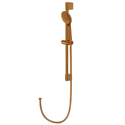 Orion Shower Set with Rail — Brushed Copper