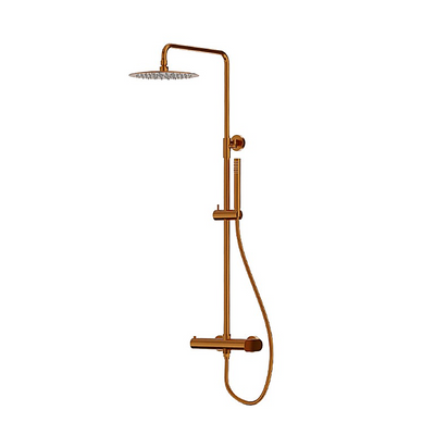 Spark Shower Set with Rain Shower — Brushed Copper
