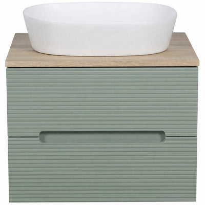 Monza Plus 600mm Wall-Hung Bathroom Vanity Unit - Beige | Green | Black