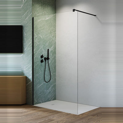 Radaway Nes 6 Walk-In Shower Screen - Black - Additional Image