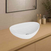 Triango Countertop Basin White - Bathroom Store Ireland