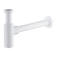 Basin Bottle Trap - Matt White - Bathroom Store