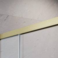 Radaway Idea DWJ Recess Shower Door – Brushed Gold, 6mm Glass - 1000mm Right - Radaway