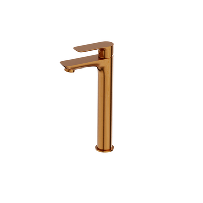 Spark High Basin Mixer Tap — Brushed Copper