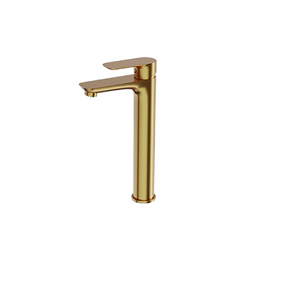 Spark High Basin Mixer Tap 35 mm — Brushed Gold