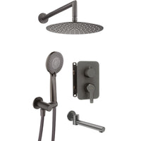 Arnika Concealed shower set, with bath spout - titanium - BXYYDQAM - Deante Product