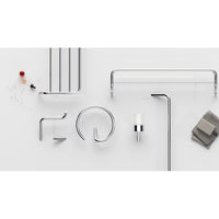 Silia Shelf, ribbed - chrome - ADI_0531 - Deante Product