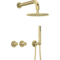 Silia Hexa Concealed shower set, with a shower head - with horizontal mixer - brushed gold - NHS_R0YK - Deante Kitchen Tap