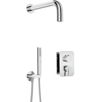 Silia Concealed shower set, with mixer BOX - with a small shower head - chrome - BXYZ0QSM - Deante Kitchen Tap