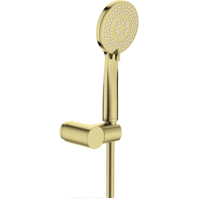 Arnika Shower set, with fixed bracket — brushed gold