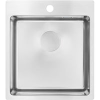 Olfato Steel sink, 1-bowl - 400x450mm - brushed steel - ZPO_010A - Deante Kitchen Sink