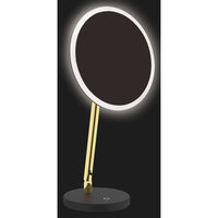 Silia Cosmetic mirror, standing - LED light - gold - ADI_Z812 - Deante Product