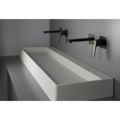 Blur Granite washbasin, countertop - with cover plate - 1000x400mm - alabaster - CQB_AU1S - Deante Product