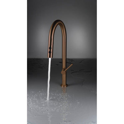 Olfato Kitchen tap, with pull-out spout - 2 stream types - brushed bronze - BQO_C72M - Deante Kitchen Tap