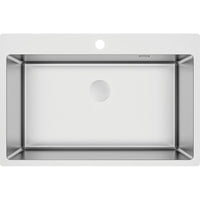 Olfato Steel sink, 1-bowl - 710x800mm - brushed steel - ZPO_010C - Deante Kitchen Sink