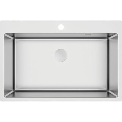 Olfato Steel sink, 1-bowl - 710x800mm - brushed steel - ZPO_010C - Deante Kitchen Sink
