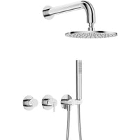 Silia Concealed shower set, with a shower head - with horizontal mixer - chrome - NQS_00YK - Deante Kitchen Tap