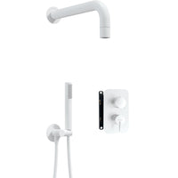 Silia Concealed shower set, with mixer BOX - with a small shower head - bianco - BXYZAQSM - Deante Kitchen Tap