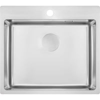Olfato Steel sink, 1-bowl - 500x600mm - brushed steel - ZPO_010B - Deante Kitchen Sink
