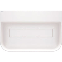 Arnika Granite washbasin, countertop, with tap shelf - with cover plate - 605x405mm - alabaster - CQA_AU6S - Deante Kitchen Tap